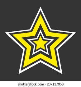 Star symbol vector icon