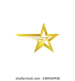 Star symbol vector icon illustration