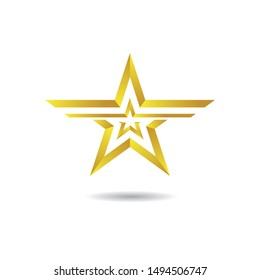 Star symbol vector icon illustration