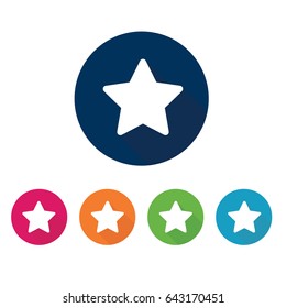 Star symbol.Favorite icon. Web vector illustration.