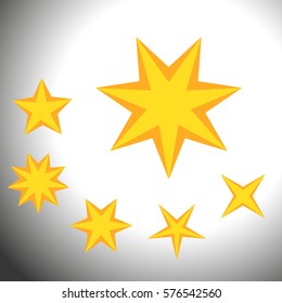 star symbols set 