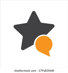 star talk icon concept. flat design style icon