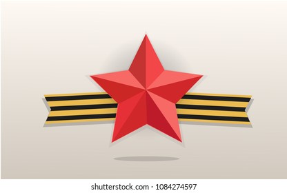 star and tape icon victory day 9 may