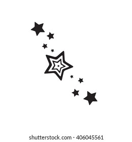 Stars Star Design Tattoos Stock Vector (Royalty Free) 1021073539