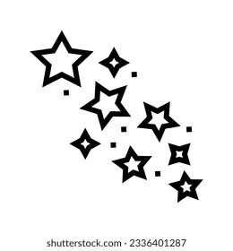 star tattoo art vintage line icon vector. star tattoo art vintage sign. isolated contour symbol black illustration