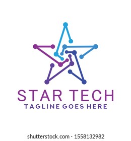 Star Tech Logo Design Inspiration For Business And Company