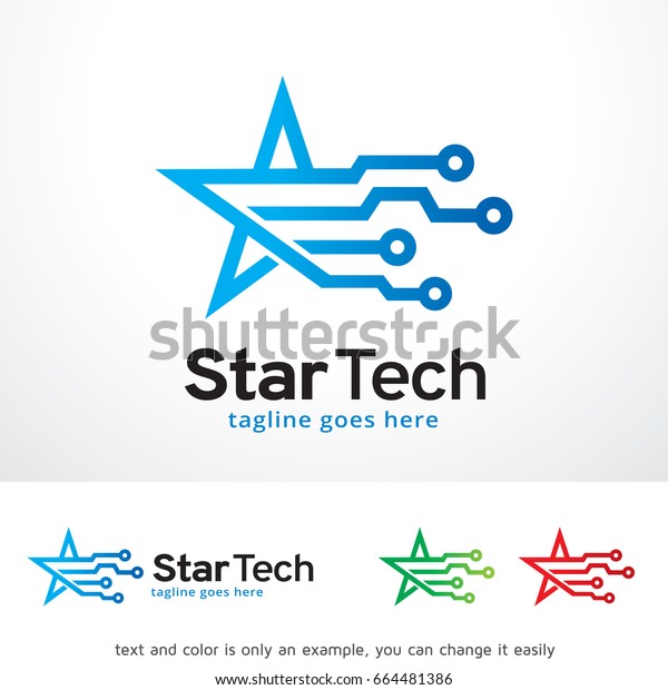 Star Tech Logo Template Design Vector,\
Emblem, Design Concept, Creative Symbol,\
Icon