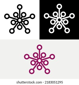 Abstraktes Logo der Star Tech-Technologie