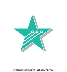 Star Technology Logo Vector Template Illustration Design