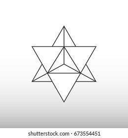 Star Tetrahedron Icon