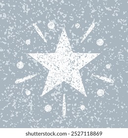 Star texture effect vintage decoration vector illustration.
