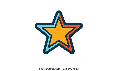 star that is on the side of a white wall
