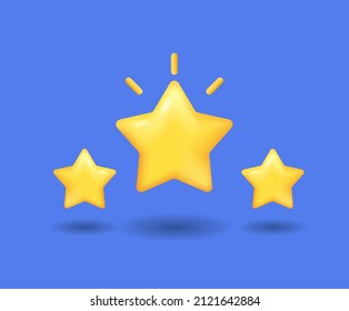 A star that's cute and round. It means a lot of compliments illustration set. win, festival, bright, point, symbol. Vector drawing. Hand drawn style.