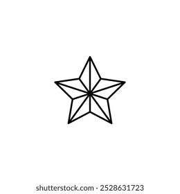 star thin outline icon vector design good for web or mobile app