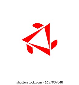 "Estrella tres puntos". Diseño minimalista, sencillo, digital y moderno.