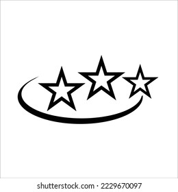 star three vector logo design