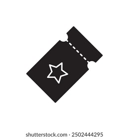  star ticket icon, template for graphic and web design. vector illustration