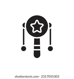 Star Toy Filled Icon Vector Illustration