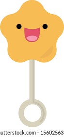 juguete de estrella, ilustración, vector sobre fondo blanco.