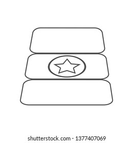 star track icon. Set of cinema  element icons. Premium quality graphic design. Signs and symbols collection icon for websites, web design, mobile app on white background