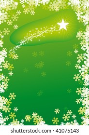 Star with trail