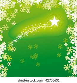 Star with trail