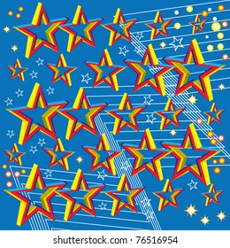 Star Trails (motion illusion)