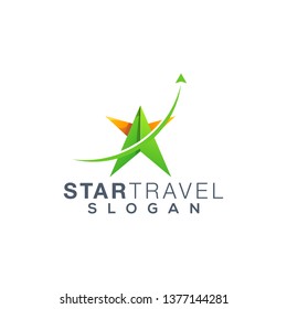 star travel logo design ,vector,illustration ready to use