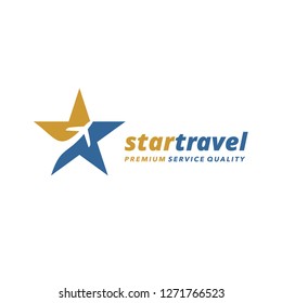 Star Travel Premium Service Quality Logo