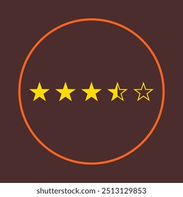 Star trendy icon classy abstract vector illustration colorful artwork lovely design.eps