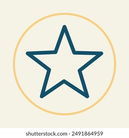 Star trendy icon superb abstract vector illustration colorful artwork design