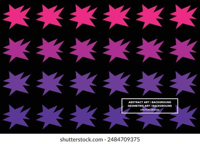 Star and Triangle Shapes Purple and Red Colors Geometric Pattern Abstract Pattern Seamless Pattern