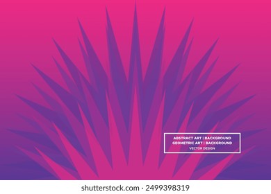 Star and Triangle Shapes Purple and Red Colors with Gradient Backdrop Modern Abstract Background Geometric Background
