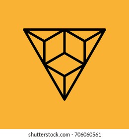 Star triangle vector, logo energy