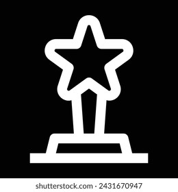 star trophy award icon icon design