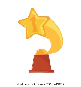 star trophy award vector icon