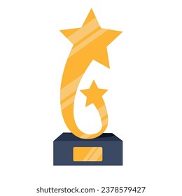 star trophy illustration vector isolated