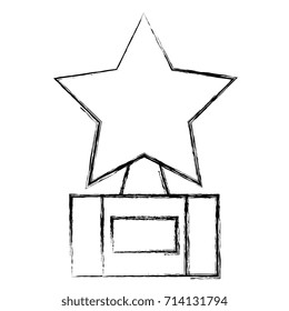 star trophy isolated icon