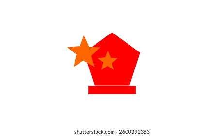 Star Trophy Outline Vector Artworks.