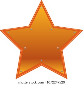 Star type Copper metal plate