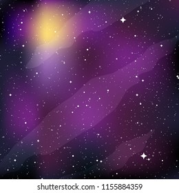 Star universe background. Concept of galaxy, space, cosmos, nebula, space dust. Vector illustration