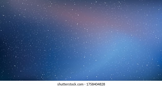 Star universe background, Stardust in deep universe, Milky way galaxy, The night with nebula in the cosmos, Vector Illustration.