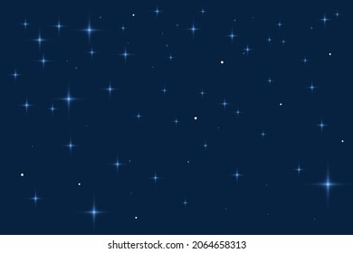 Fondo del universo de las estrellas, Stardust en el universo profundo, galaxia de la vía láctea, Ilustración vectorial.