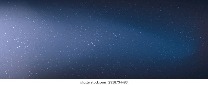 Fondo del universo de las estrellas, Stardust en el universo profundo, Galaxia de la Vía Láctea, La noche con nebulosa en el cosmos, Ilustración vectorial.