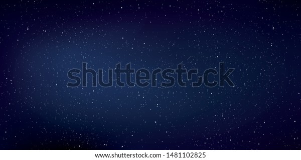 星の宇宙の背景 深い宇宙の星塵 天の川の銀河 ベクターイラスト のベクター画像素材 ロイヤリティフリー 1481102825
