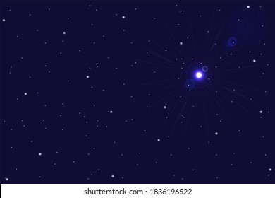 Star universe background vector illustration