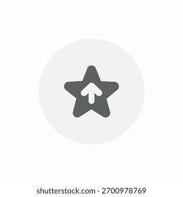 ícone de carregamento de estrela sinal vetor