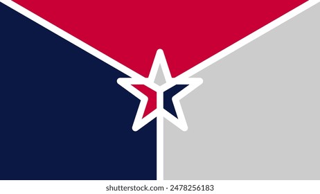 Fondo de pantalla de fondo star usa. rojo, azul y blanco con la estrella en el medio