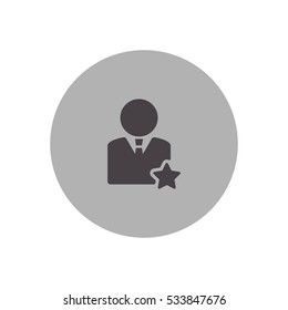 star user favorite icon vector, can be used for web and mobile design