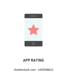 Star user rating, bookmark and evaluation icon. Vector illustration in modern flat style.